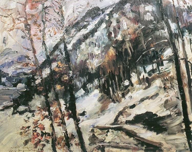 Lovis Corinth Walchensee mit Herzogstand im Schnee oil painting picture